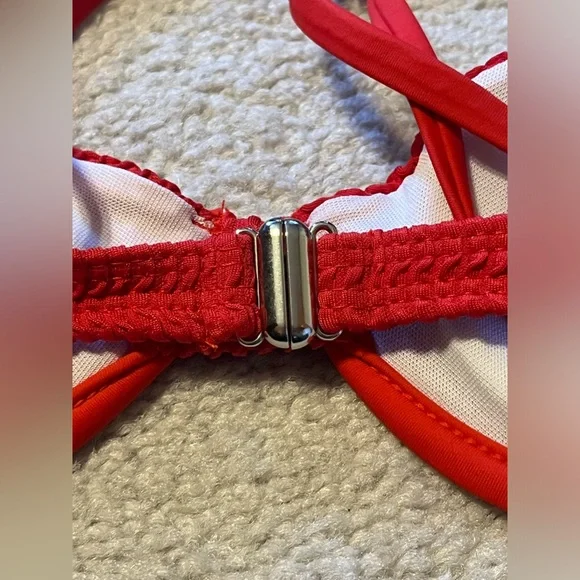 Red Ruffle Bikini - Picture 5 of 8